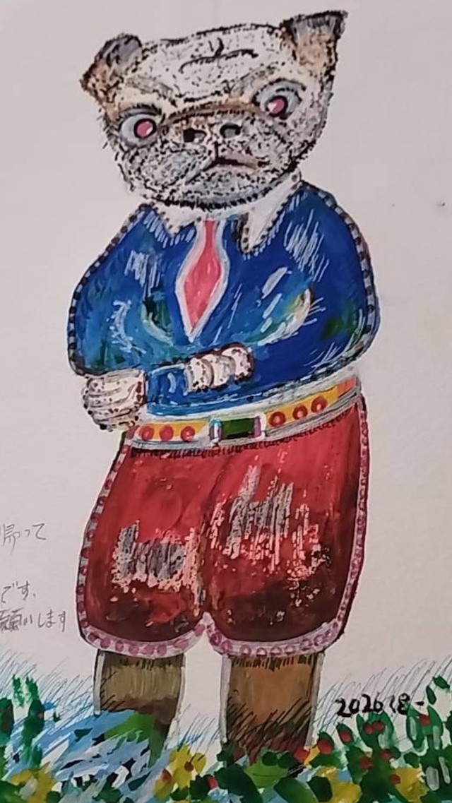 83歳で絵を描き始めた男性が話題に（樋口魚さん提供）