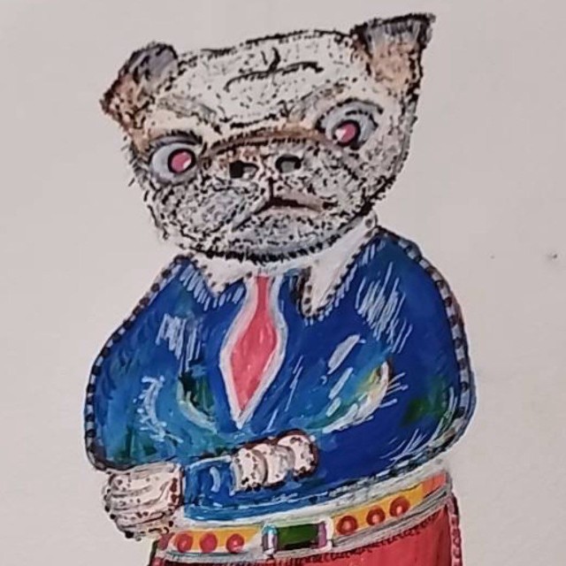 83歳で絵を描き始めた男性が話題に（樋口魚さん提供）