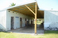 ニウエの刑務所。国唯一のスーパーマーケットの裏手にある。たいてい無人だといい、このときも誰もいなかった