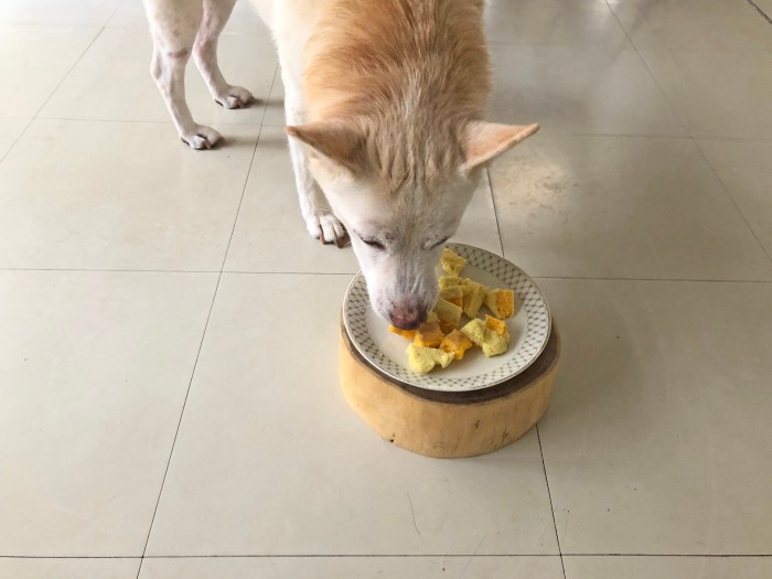 小さく切ってあげると食べやすいよ