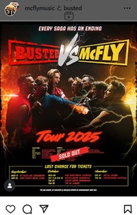 対バンライブのポスター＝バステッドのインスタグラム＠bustedより