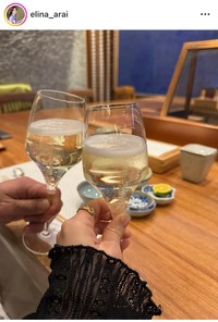 新井恵理那アナのインスタグラム＠elina_araiより