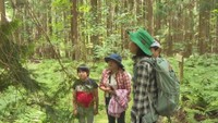 【山の日】山に親しむイベント　森林散策や炭火焼きの体験も　「木漏れ日がきれい」　岡山・新庄村