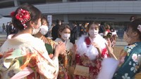 2年ぶりの開催となった岡山市の成人式（9日）