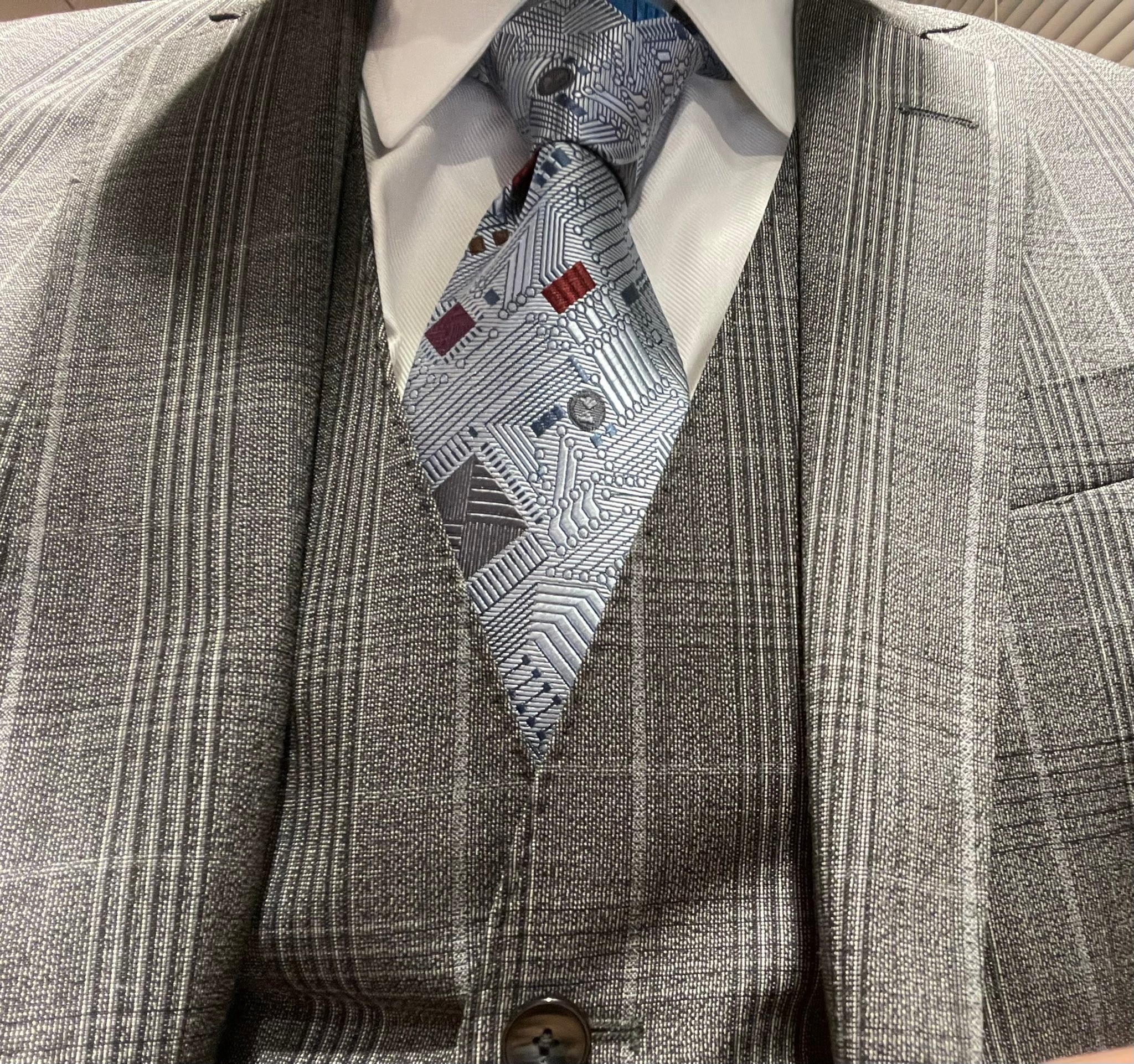 半導タイ 銀座田屋 GINZA TAYA ネクタイ 半導体 グレー 銀座 田屋