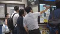 JR倉敷駅　午前8時半頃