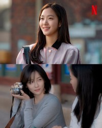 Netflix Koreaの公式X@NetflixKRより　ドラマ「ウンジュンとサンヨン」で主演を務めるキム・ゴウン（上）とパク・ジヒョン