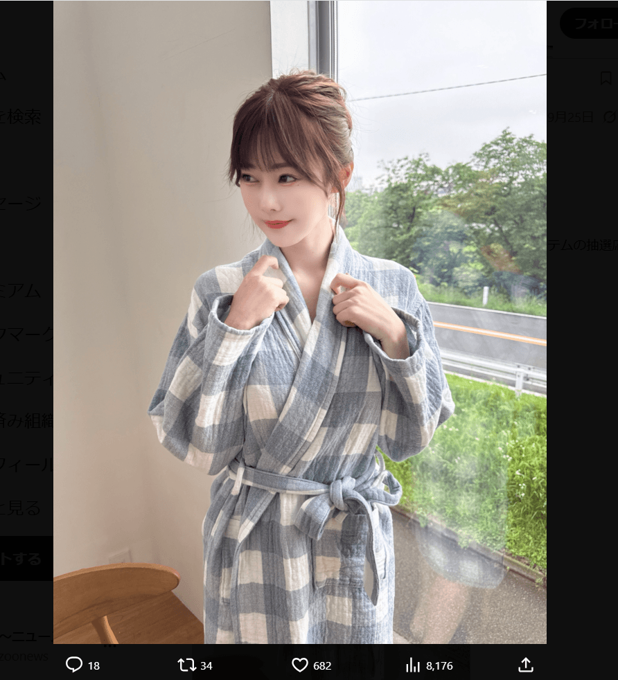 桃里れあのX（@rea_momosato）より