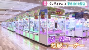 ゲームと物販コーナー備えた東北初の大型店舗　宮城・名取市に１８日オープン