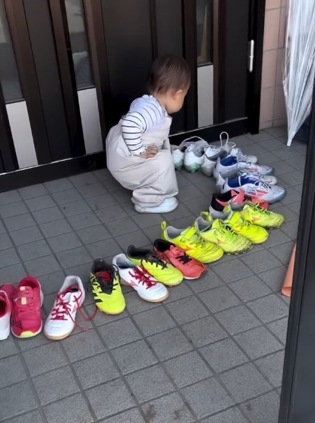 きれいに並べる姿にびっくり！（提供：＠miyasaya2024さん）
