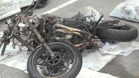 岡山市の交差点で乗用車とバイクが衝突　バイクの男性(20)が重体