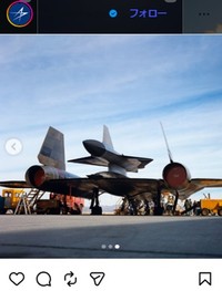 D-21を載せたSR-71＝ロッキード・マーティンのインスタグラム＠rockheedmartinより
