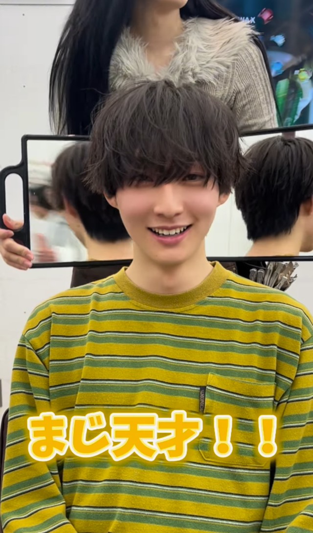 マッシュヘアへのイメチェン後/ sakiさん（@lipps_saki）提供