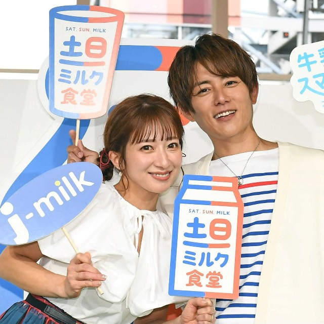 杉浦太陽（右）辻希美＝2023年