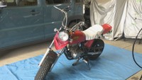 けがをした高校生が乗っていた原付きバイク