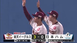 【楽天イーグルス】５年ぶりの秋田で日本ハム吉田輝星を攻略し連敗ストップ　２１日