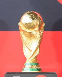 サッカーＷ杯の優勝トロフィー