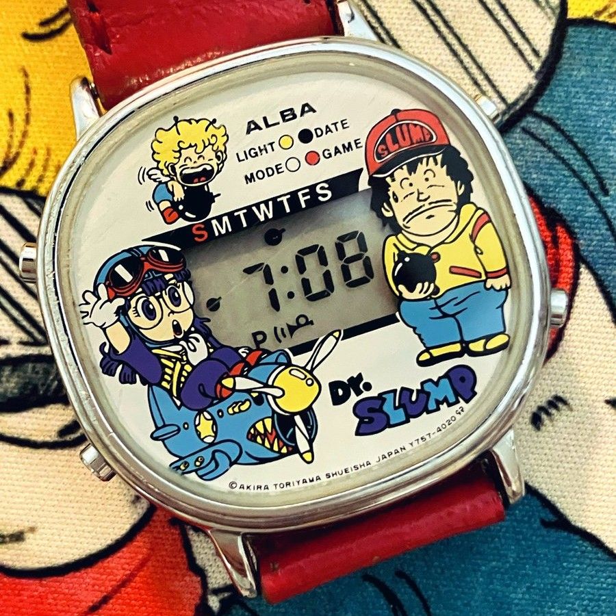 リサイクルショップで一目惚れ 即購入したDr.スランプの腕時計 アラレ