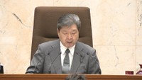 植田議員の発言に対し注意する香川県議会・氏家孝志議長　7月9日