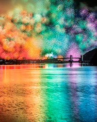 過去の紀北町の花火の様子③ ※長谷川ルウさん提供