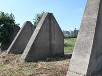 格納庫跡のコンクリート構造物