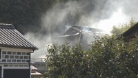 火事の現場