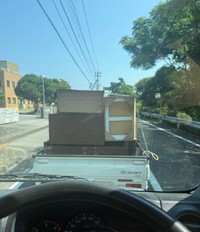 災害ゴミ出しに来たが…2時間半待ち、車200台いるよう（「たかきのバナナ」さん提供）