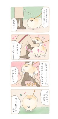 漫画「ふわふわポメのぽぽち　誰も予想しなかった結末」（提供：ぽこ🐾ぽぽちの飼い主さん）