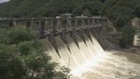 旭川ダム（岡山・北区　20日正午ごろ）