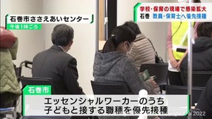 学校や保育施設で感染拡大　教員や保育士に優先接種　宮城・石巻市