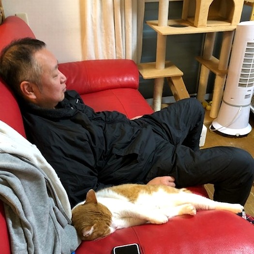 保護主の前澤さん宅で