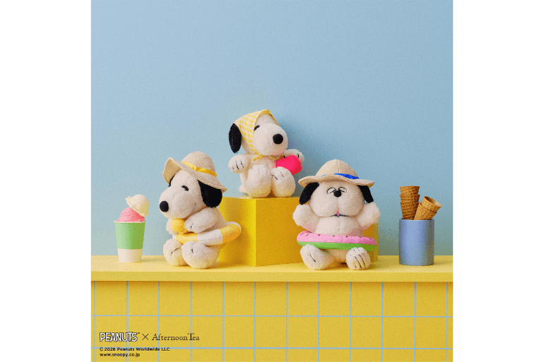 アフタヌーンティー限定】「夏らしいスヌーピーグッズ」と「PEANUTS75