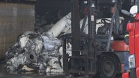 火事があった製紙工場　三豊市山本町