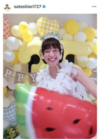 佐藤栞里のインスタグラム＠satoshiori727より
