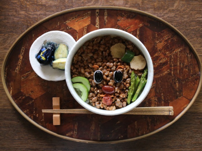 もぐら納豆丼の朝ごはん！