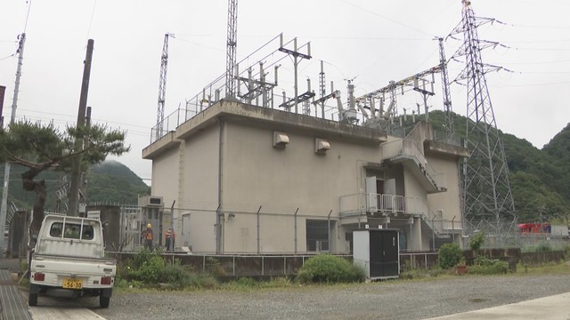 不具合があった備中広瀬変電所　高梁市