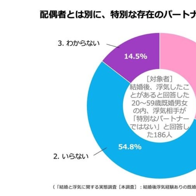 配偶者とは別に、特別な存在が欲しいか？（提供画像）