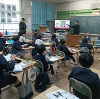堺市立少林寺小学校で行われた防災教育の様子（画像提供：株式会社Meta Osaka）