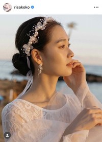 一般男性と結婚していたことを発表　谷川りさこのインスタグラム（@risakoko）より＝2025年5月29日投稿