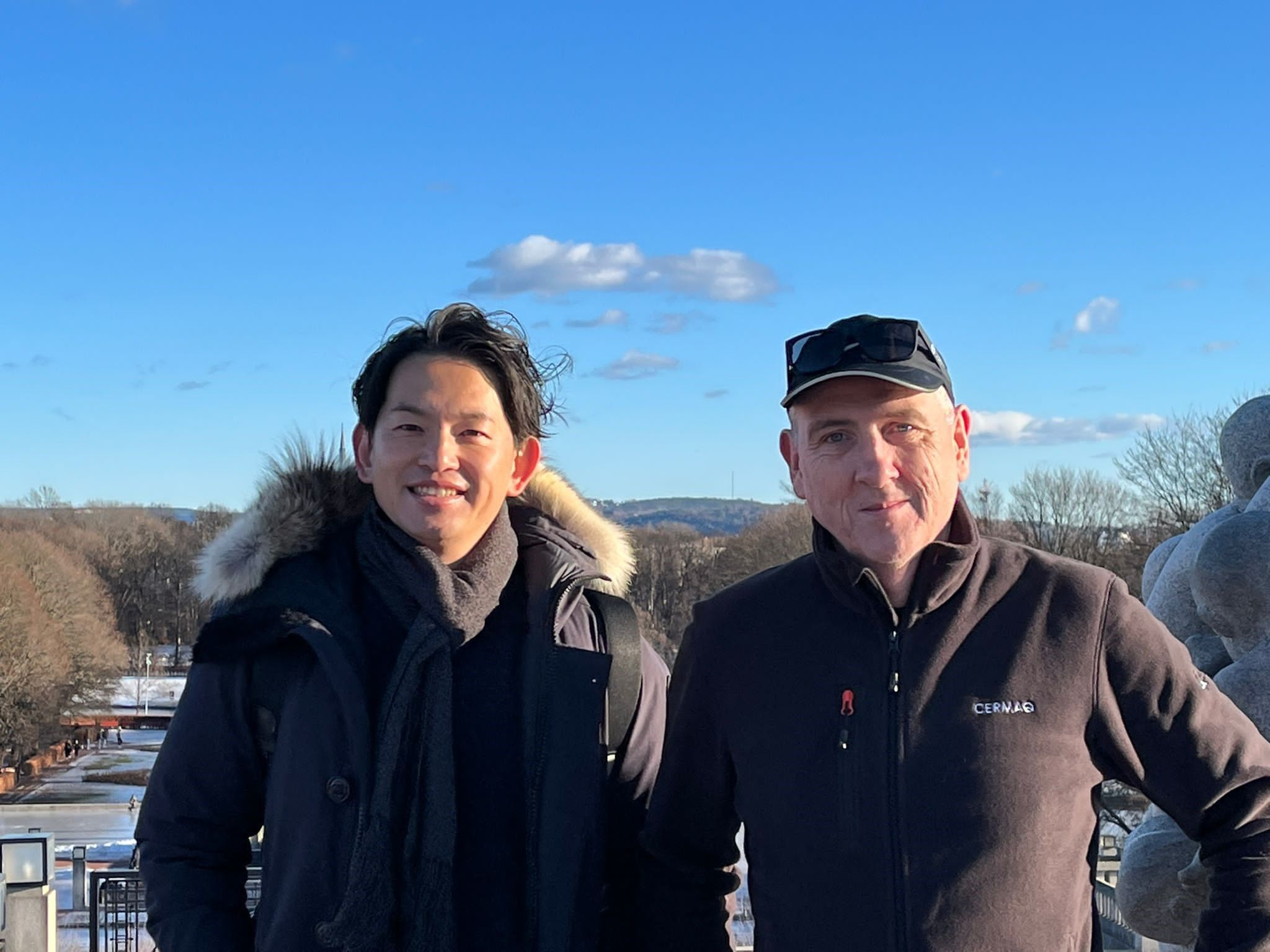 西村昌之氏とスティーブン氏
