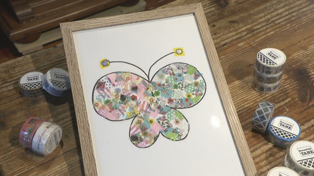 額縁デコレーション体験　TANE　倉敷市