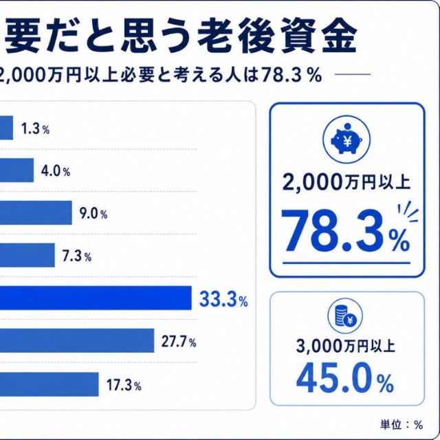 老後資金として、トータルでいくら必要だと思うか（提供画像）