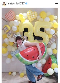 佐藤栞里のインスタグラム＠satoshiori727より