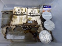 他の食品にもダメージが（高岡防災さん提供）