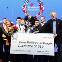 スタートアップワールドカップ、日本代表のアイリス優勝　のどの画像からインフル診断