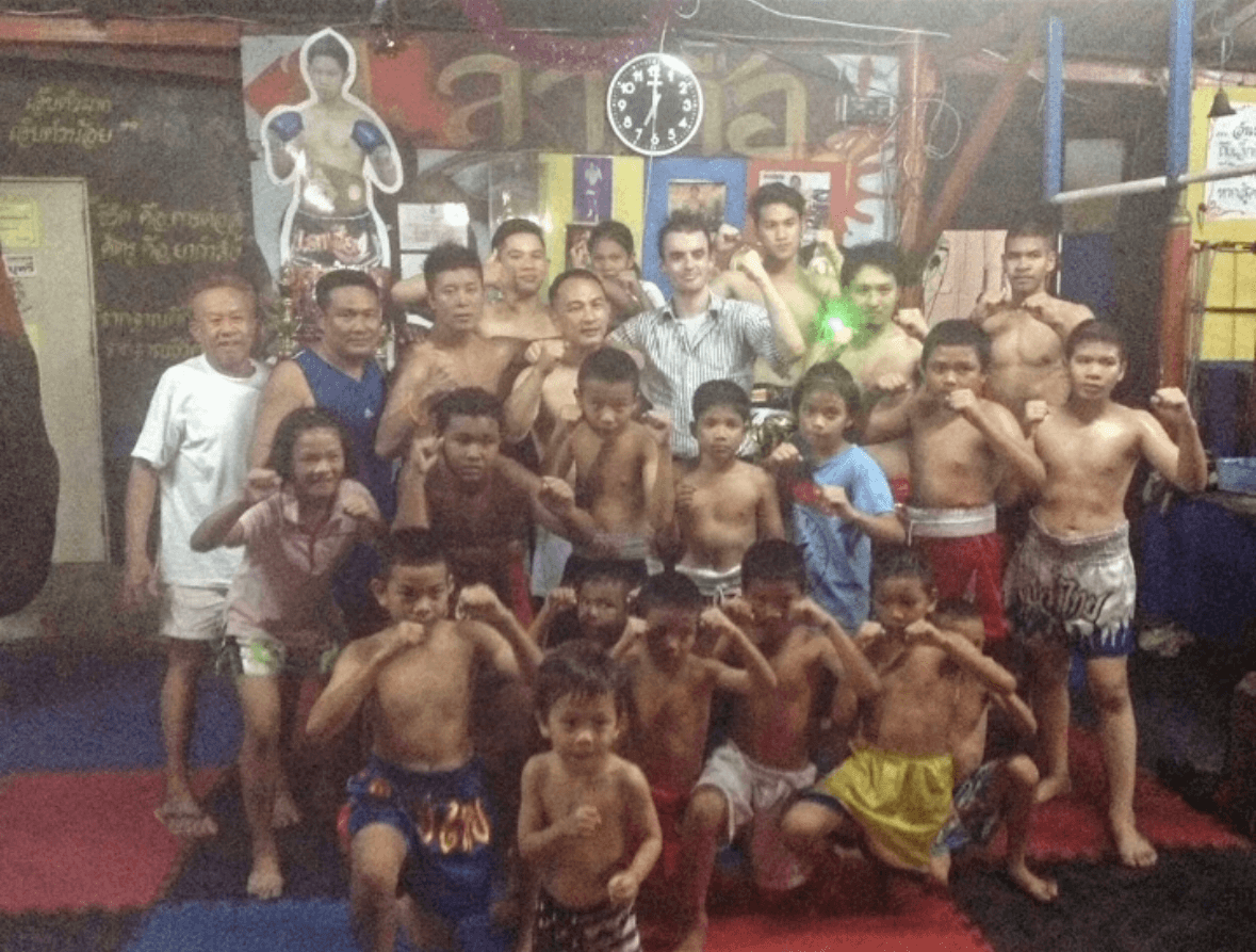 タイでムエタイ修行をしていた頃／岡田将人さん（@masato15）提供