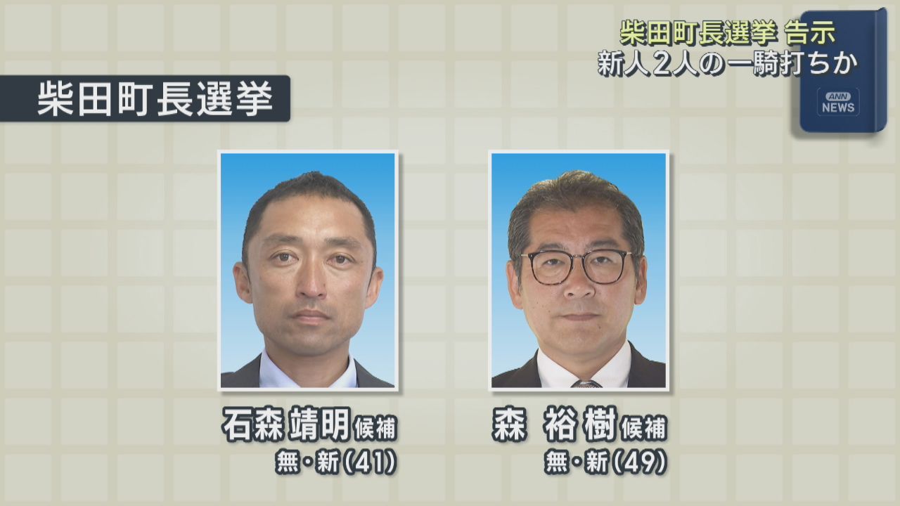 宮城・柴田町長選挙　これまでに新人２人が立候補を届け出
