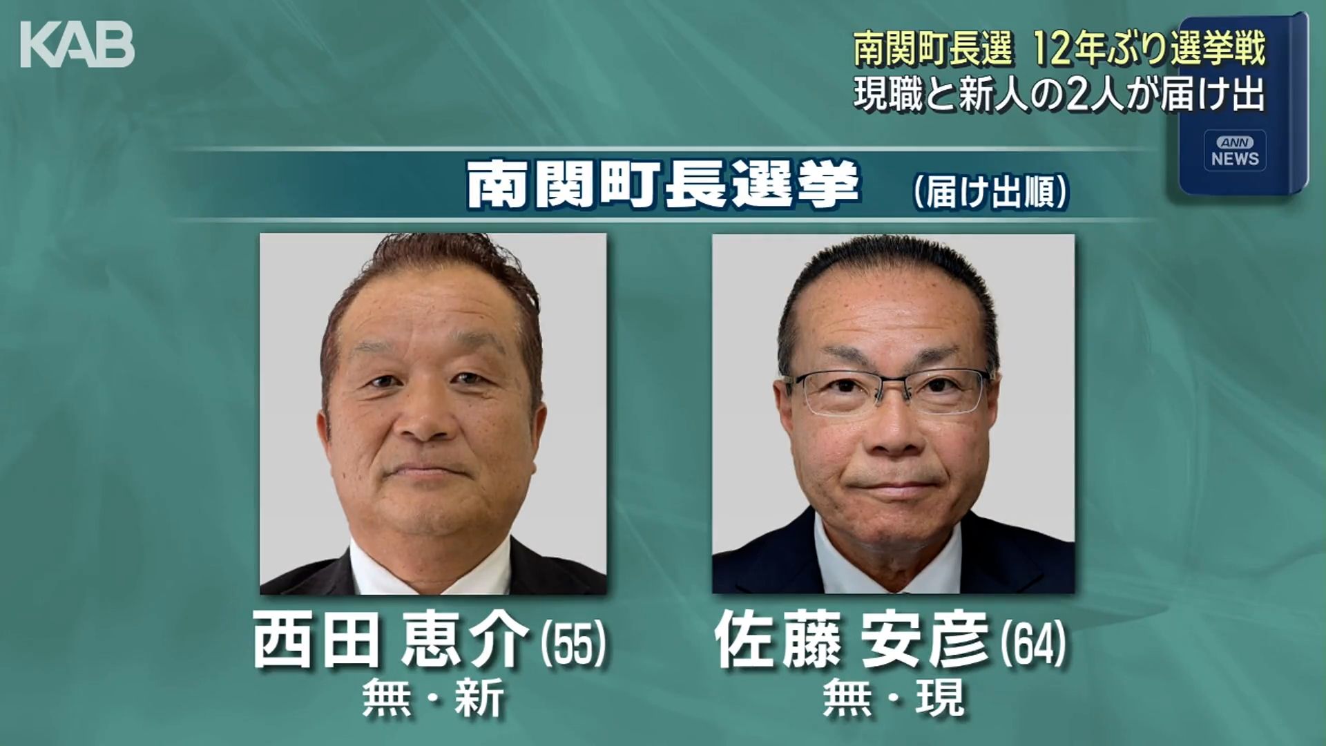 東京南鉄道管理局施設部 施設関係選挙取扱の基準規程 新人と現職が立候補を届け出 南関町長選挙告示【22日投開票】（1
