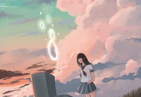 彩乃にとって初めて見る空の『色』（宙埜つきさん提供）