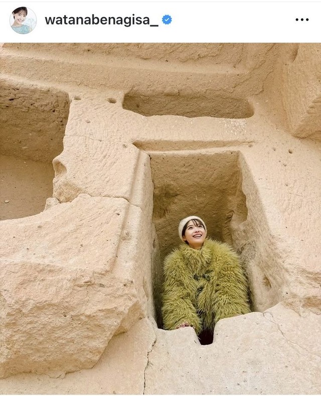 渡邊渚アナウンサーのインスタグラム＠watanabenagisa_より